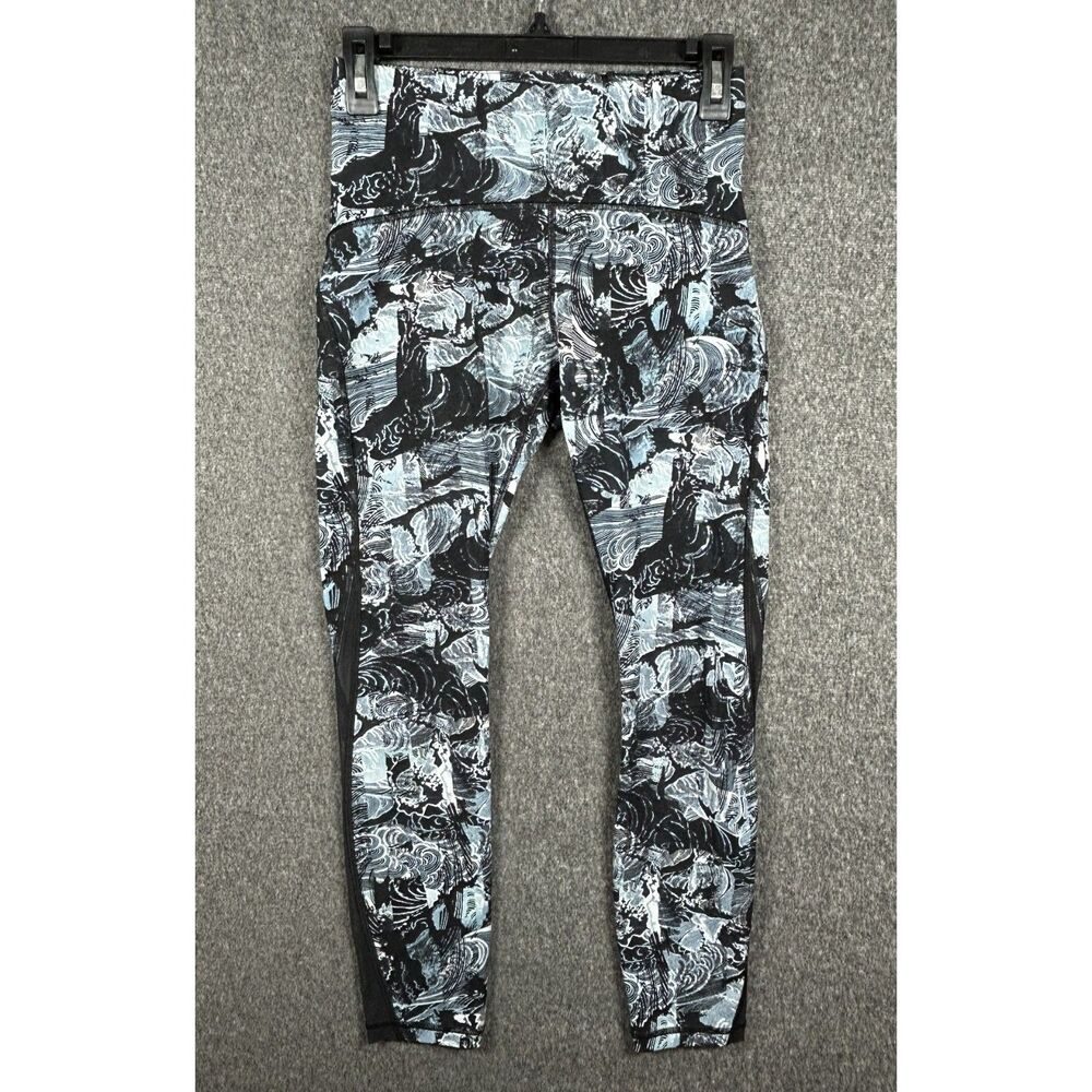 Lululemon Train Times 7/8 Pant 25" Eternal Wave Starlight Black - Size 6